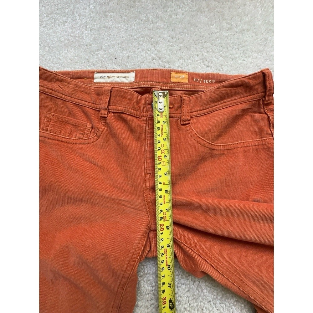 Anthropologie Pilcro Brown High Rise Skinny Corduroy Pants Size 28 - Picture 7 of 10